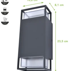 Buitenwandlamp Ridge up and down