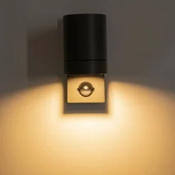 Buitenwandlamp Rombe met sensor, 1-lamp