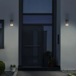 Buitenwandlamp Rombe met sensor, 1-lamp