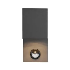Buitenwandlamp Roya 1-lamp sensor hoekig antraciet