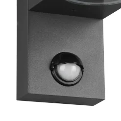 Buitenwandlamp Roya 2-lamps sensor, hoekig