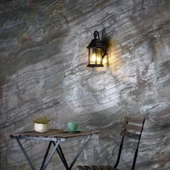 Buitenwandlamp Saiph, E27, zwart