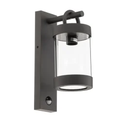 Buitenwandlamp Sambesi, bewegingssensor, antraciet