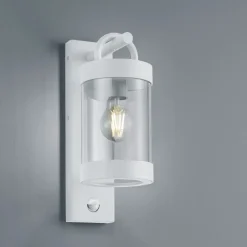 Buitenwandlamp Sambesi, bewegingssensor, wit