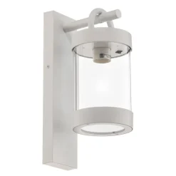 Buitenwandlamp Sambesi met schemersensor, wit
