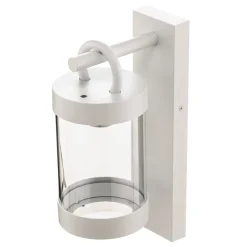 Buitenwandlamp Sambesi met schemersensor, wit