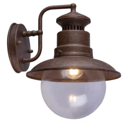 Buitenwandlamp Sella van roestkleurige staal