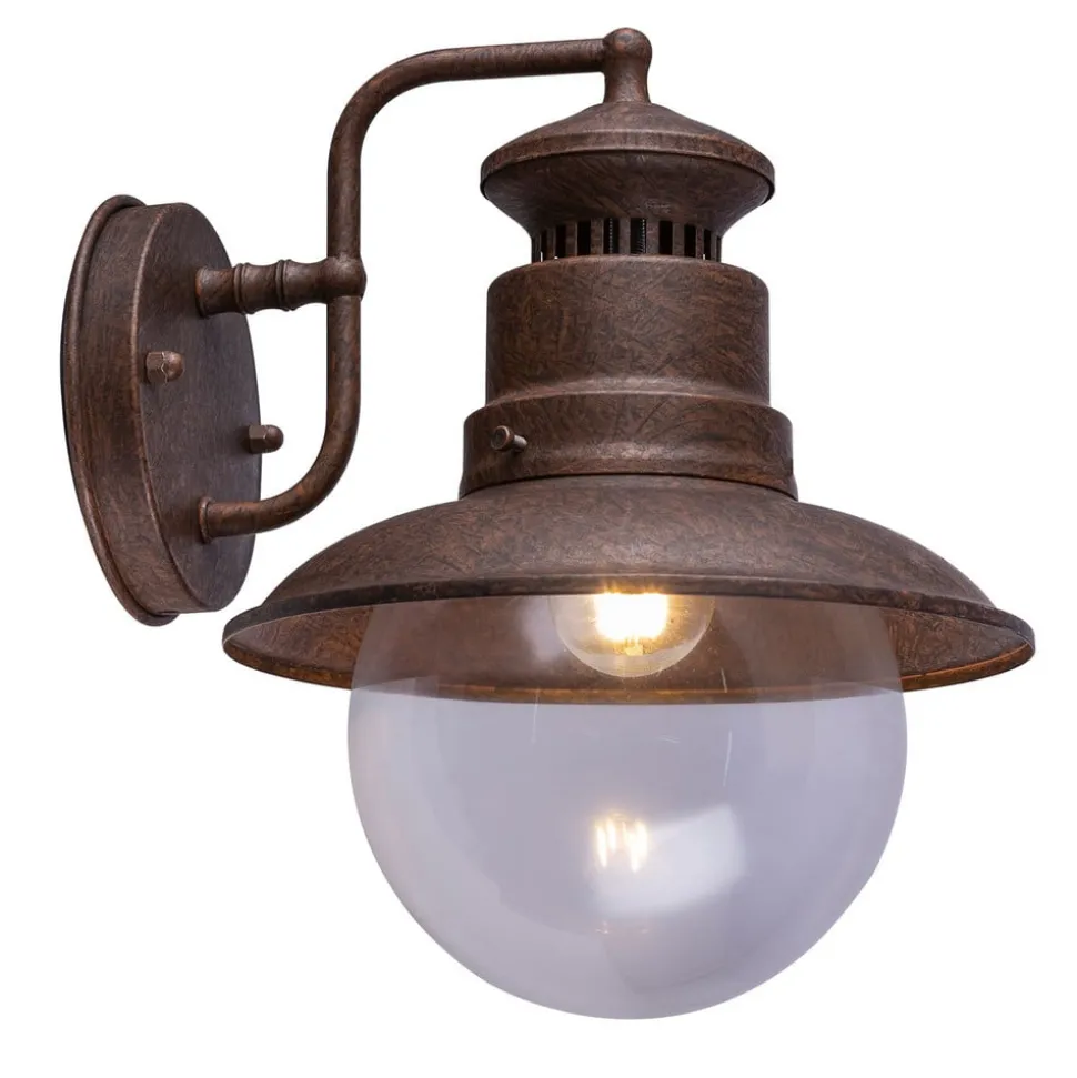 Buitenwandlamp Sella van roestkleurige staal