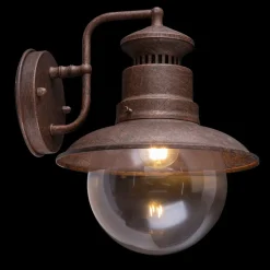 Buitenwandlamp Sella van roestkleurige staal