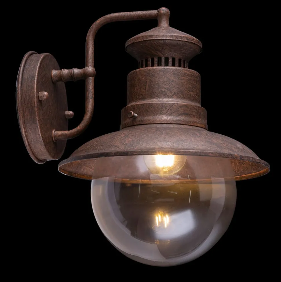 Buitenwandlamp Sella van roestkleurige staal