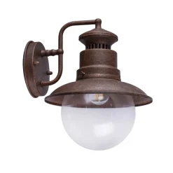 Buitenwandlamp Sella van roestkleurige staal