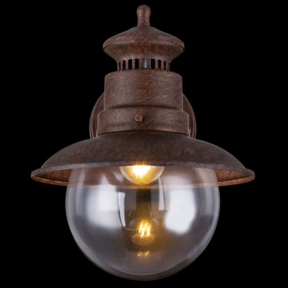 Buitenwandlamp Sella van roestkleurige staal