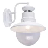 Buitenwandlamp Sella van mat-witte staal