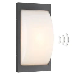 Buitenwandlamp 069SEN, E27, grafietkleurig