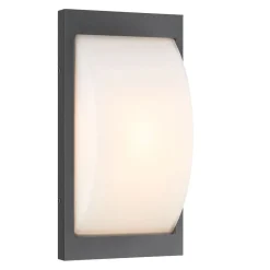 Buitenwandlamp 069SEN, E27, grafietkleurig