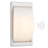 Buitenwandlamp 068SEN, E27, kleur roestvrij staal