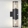 Buitenwandlamp Sergioro, 2-lamps met sensor