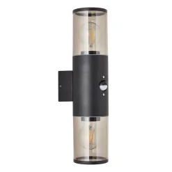 Buitenwandlamp Sergioro, 2-lamps met sensor
