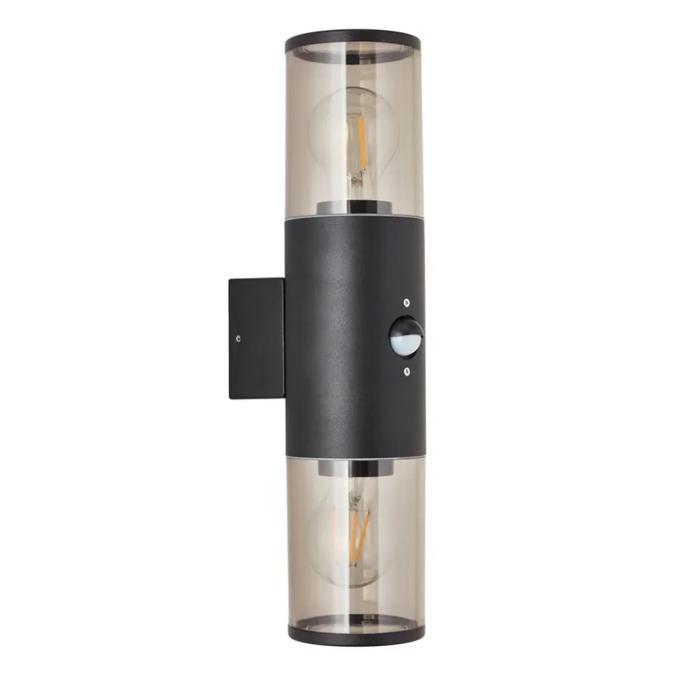 Buitenwandlamp Sergioro, 2-lamps met sensor