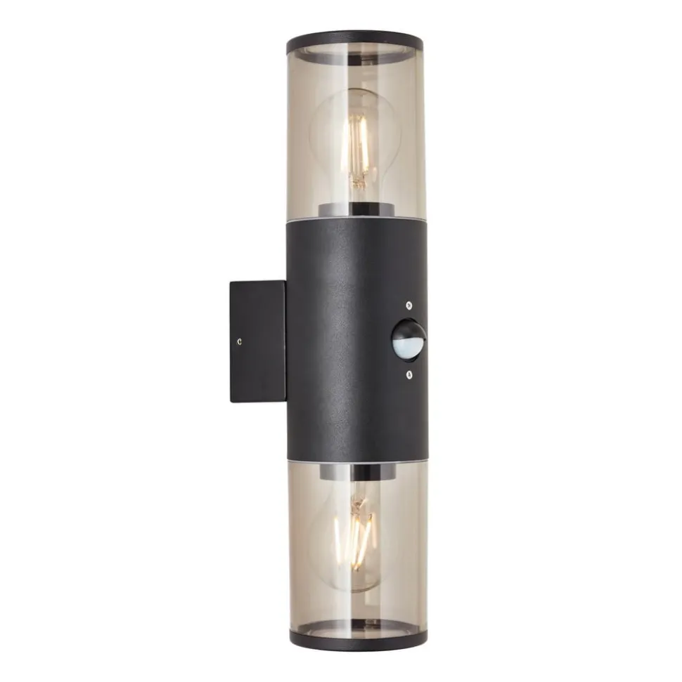 Buitenwandlamp Sergioro, 2-lamps met sensor