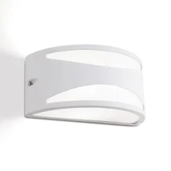 Buitenwandlamp Shell, wit