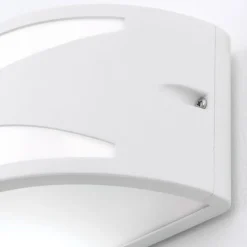 Buitenwandlamp Shell, wit