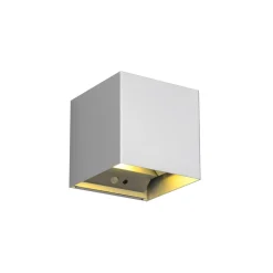 Buitenwandlamp Talent, titaniumkleurig, breedte 10 cm, sensor