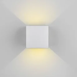 Buitenwandlamp Talent, titaniumkleurig, breedte 10 cm, sensor