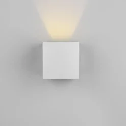 Buitenwandlamp Talent, titaniumkleurig, breedte 10 cm, sensor