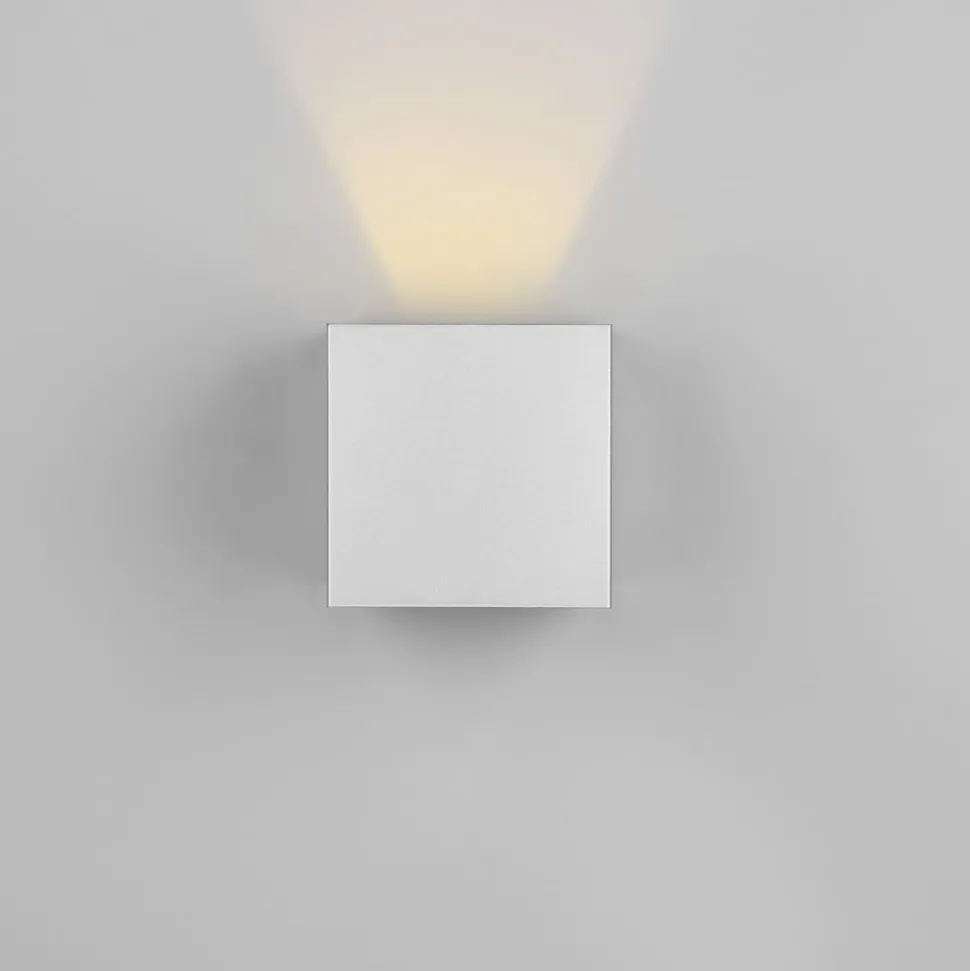 Buitenwandlamp Talent, titaniumkleurig, breedte 10 cm, sensor