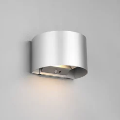 Buitenwandlamp Talent, titaniumkleurig, breedte 16 cm