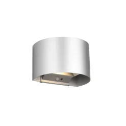 Buitenwandlamp Talent, titaniumkleurig, breedte 16 cm