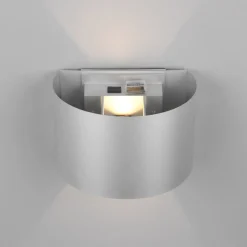 Buitenwandlamp Talent, titaniumkleurig, breedte 16 cm