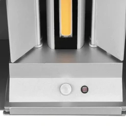 Buitenwandlamp Talent, titaniumkleurig, breedte 16 cm