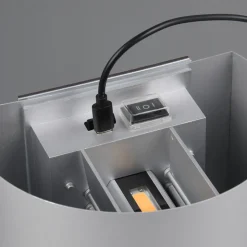 Buitenwandlamp Talent, titaniumkleurig, breedte 16 cm