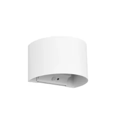 Buitenwandlamp Talent, wit, breedte 16 cm, sensor