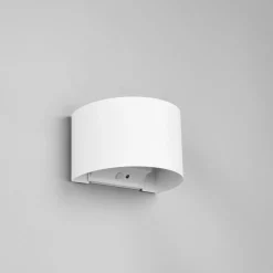 Buitenwandlamp Talent, wit, breedte 16 cm, sensor