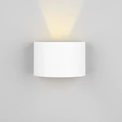 Buitenwandlamp Talent, wit, breedte 16 cm, sensor