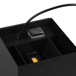 Buitenwandlamp Talent, zwart, breedte 10 cm Sensor