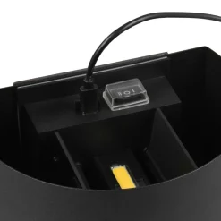 Buitenwandlamp Talent, zwart, breedte 16 cm Sensor