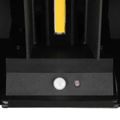 Buitenwandlamp Talent, zwart, breedte 16 cm Sensor