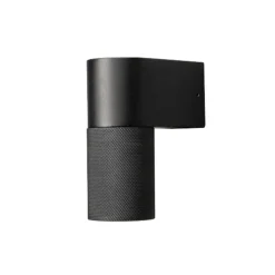 Buitenwandlamp Temi, zwart, breedte 11 cm, aluminium