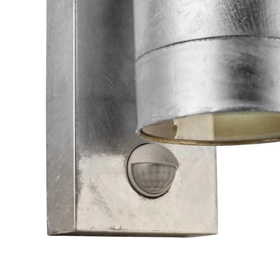 Buitenwandlamp Tin Maxi Double Sensor, verzinkt, IP54, GU10