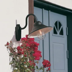 Buitenwandlamp Vega, breedte 29,5 cm, zwart