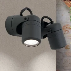 Buitenwandlamp visie, zwenkbaar, 2-lamps