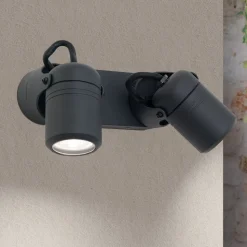 Buitenwandlamp visie, zwenkbaar, 2-lamps