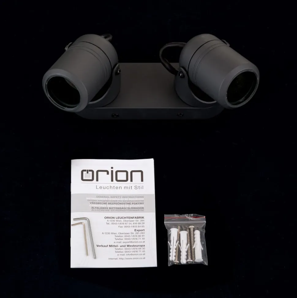 Buitenwandlamp visie, zwenkbaar, 2-lamps