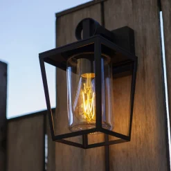 Buitenwandlamp West van gegoten aluminium en glas