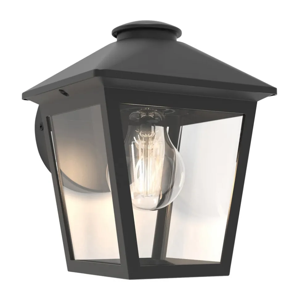 Buitenwandlamp Zago met helder glas