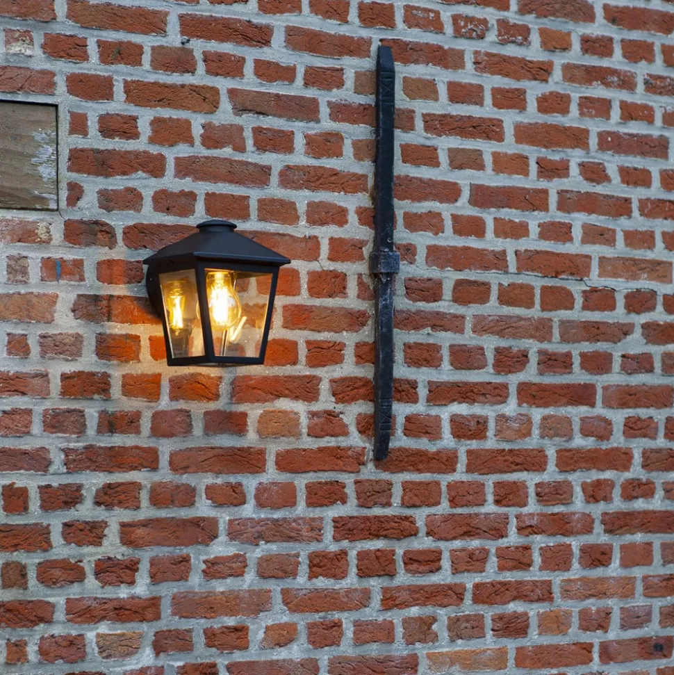 Buitenwandlamp Zago met helder glas